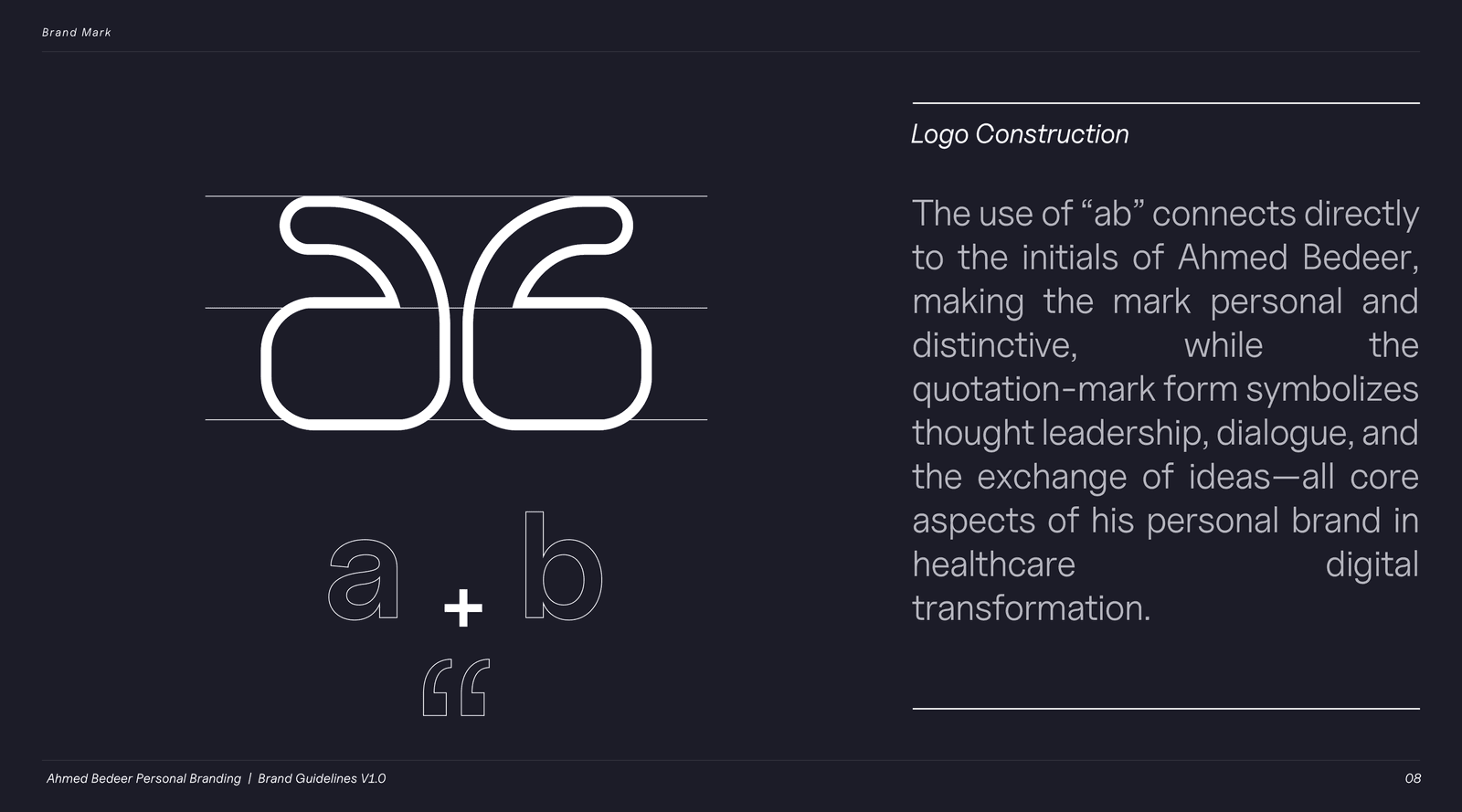 LOGO CONSTRUCTION · a + b