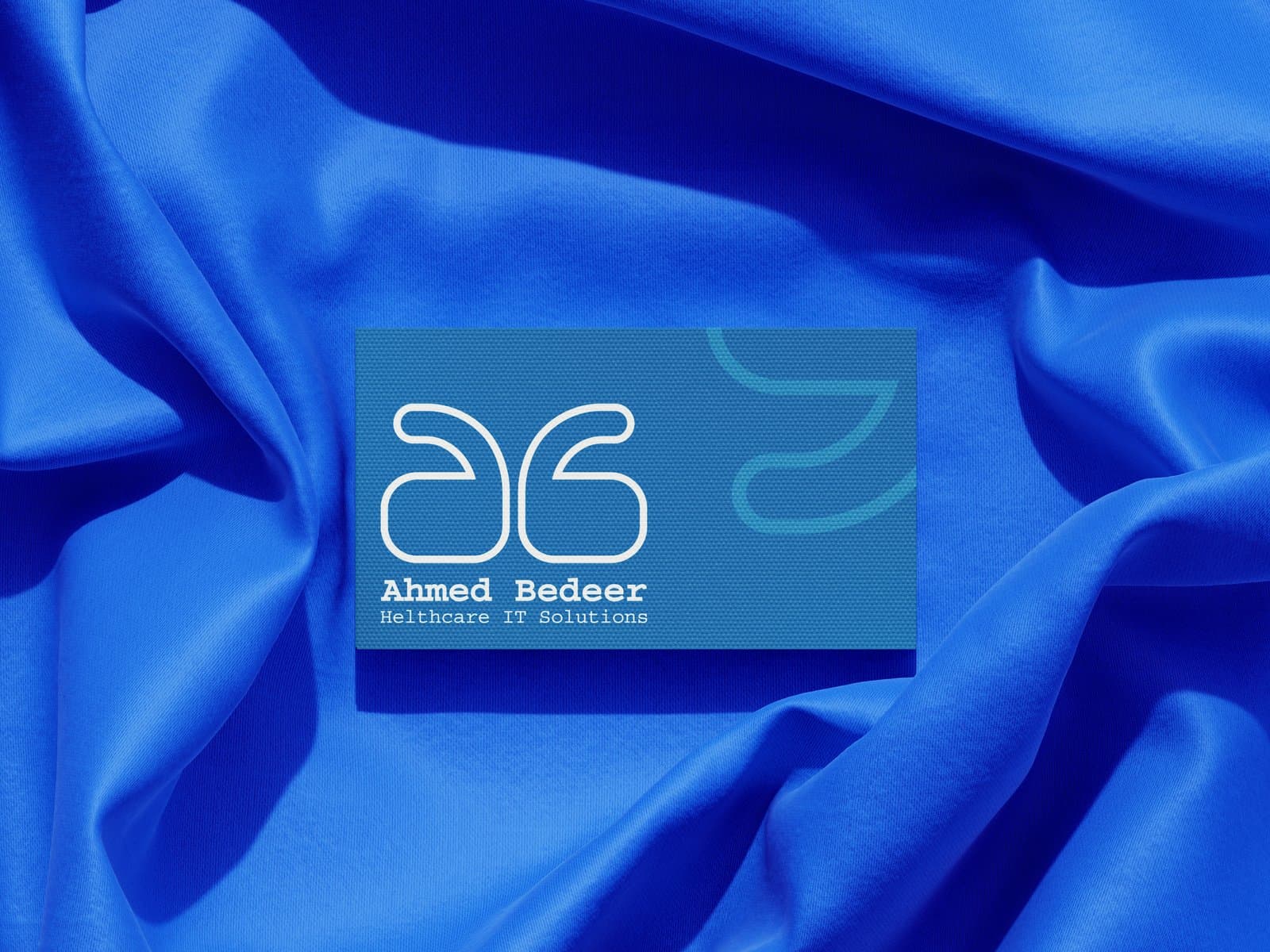 BUSINESS CARD MOCKUP · ab ON FABRIC